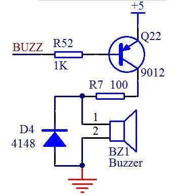 蜂鸣器程序设计流程图（单片机蜂鸣器的控制程序与驱动电路图）