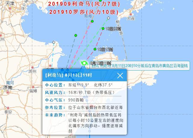 台风路径实时发布系统2019最新