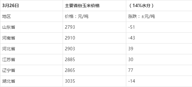 玉米价格最新行情走势