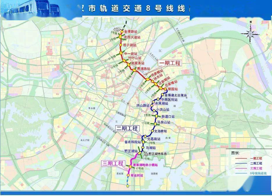 武汉地铁12号线最新线路图，城市脉络再延伸