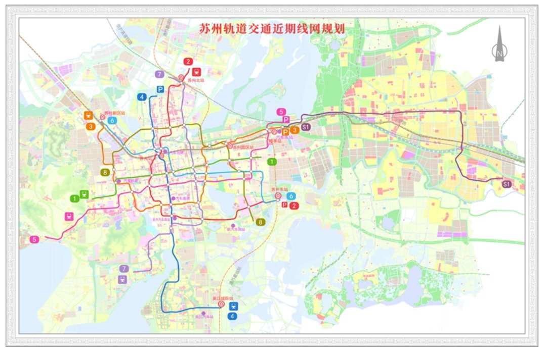 苏州地铁线路图最新版